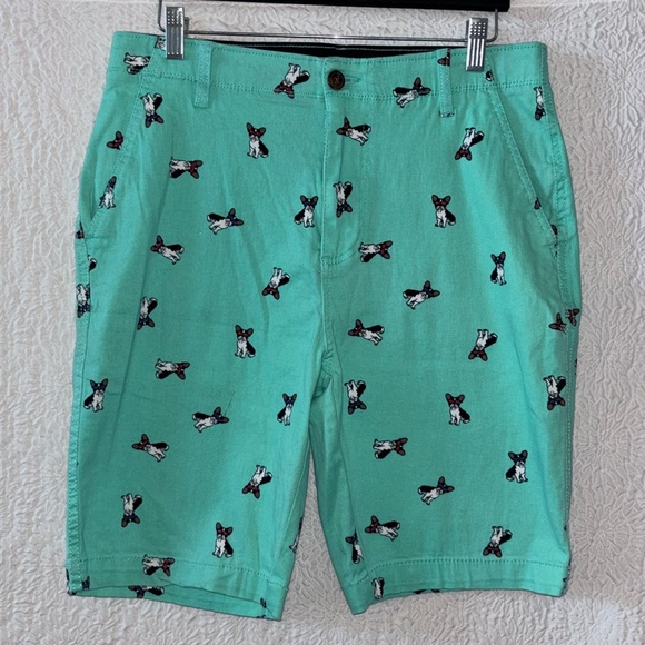 PLUGG Flex French Bulldog (Frenchie) Flat Front Shorts - Picture 1 of 8